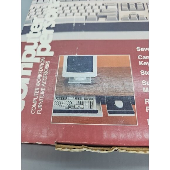 Computer Personals Underdesk Steel Mouse Manager Drawer with Wrist Rest Vintage - Picture 5 of 7